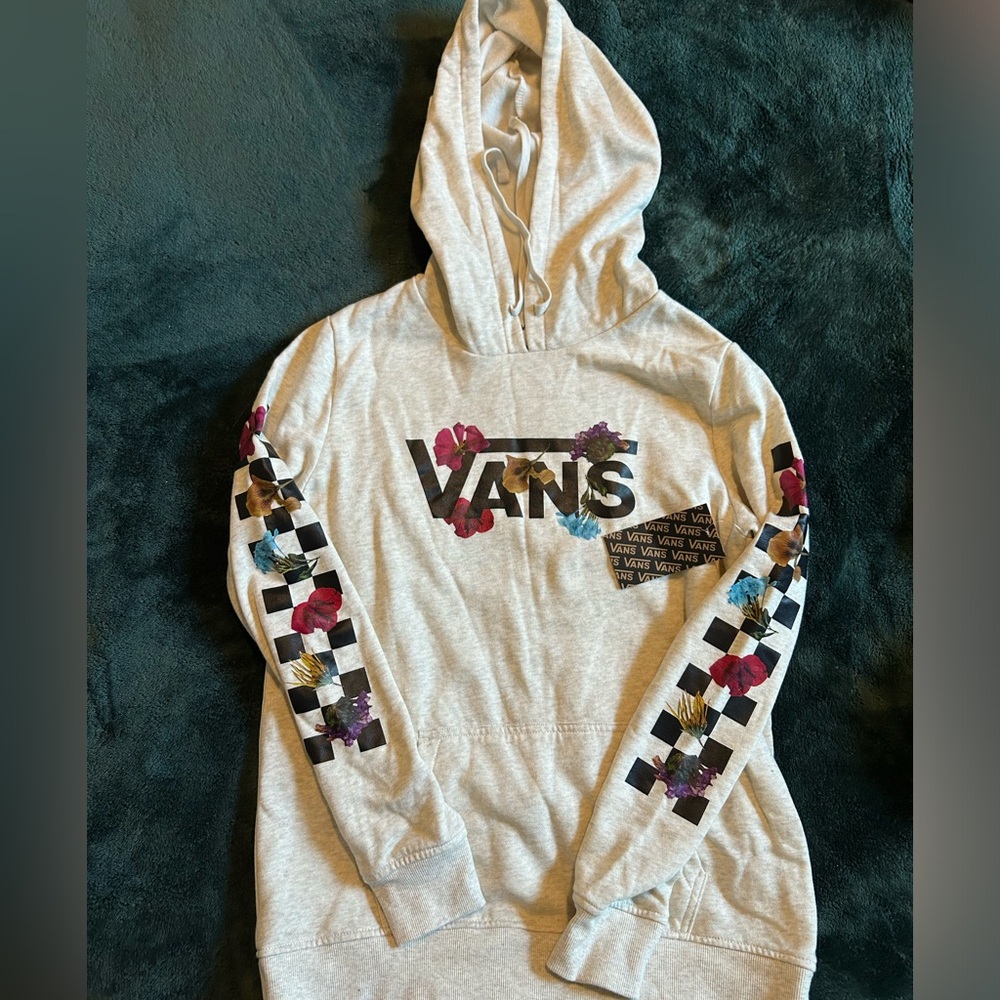 Brand New Vans floral hoodie with tags